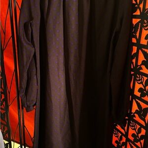 Polka Dot Maxi Dress - Brown with Purple Dot Accent